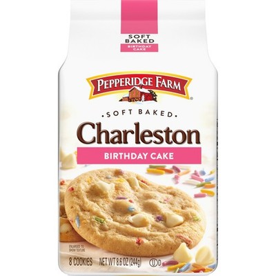 Pepperidge Farm Charleston Birthday Cake Cookies, 8 Soft Baked Cookies, 8.6 oz.