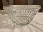 VINTAGE ANCHOR HOCKING Wexford Punch/Salad Bowl 9.5" 1960s Heavy Duty EUC