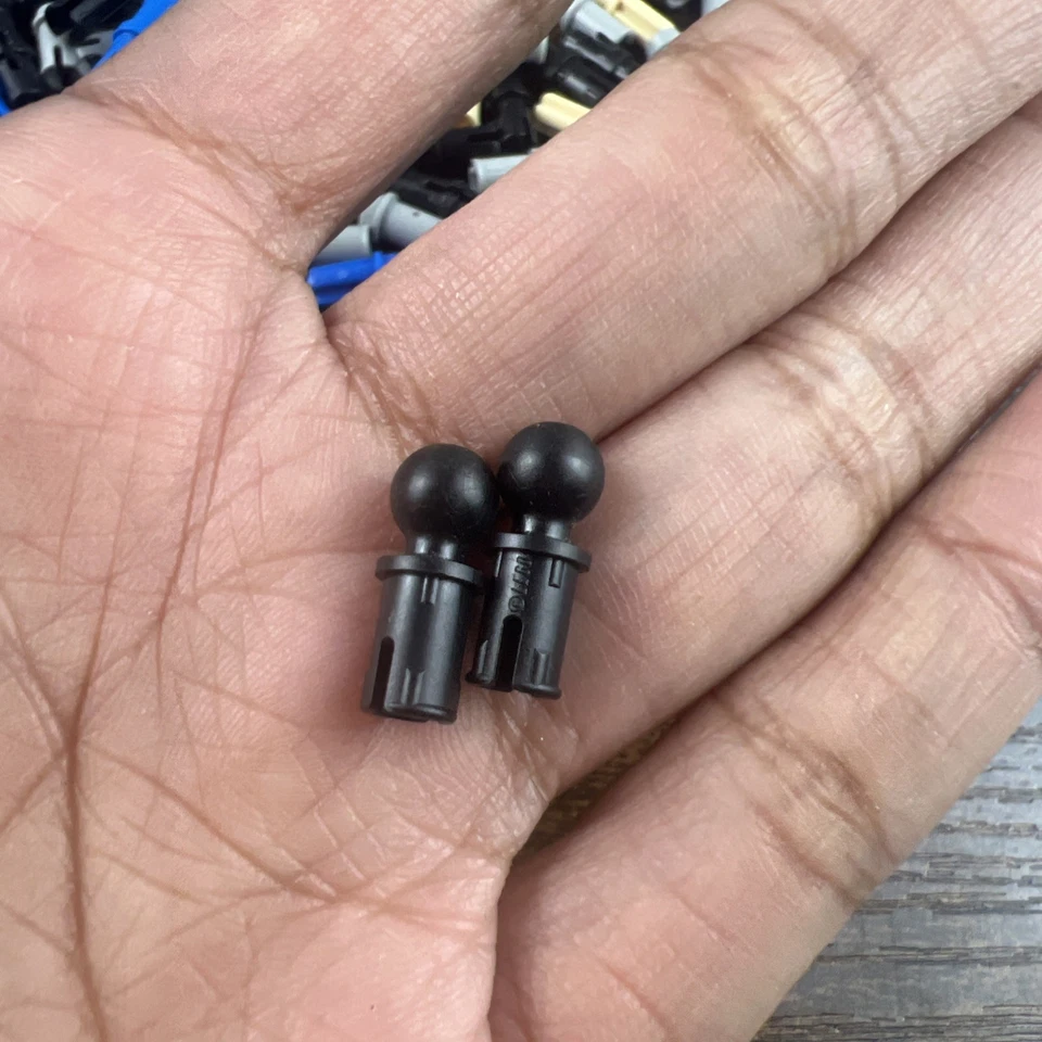 1.5 Oz Of Genuine LEGO Technic Pins - Multicolor -Black/Blue/Gray/Teal OEM - Image 3 of 4