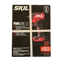 New~SKIL PWRCORE12 Brushless 3/8" Driver Cordless Impact Wrench Variable Speed