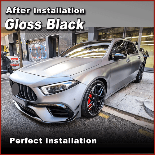 Gloss Black Frontlippe Frontspoiler Canards für Mercedes W177 A35 A45 AMG 2019UP - Bild 4 von 11