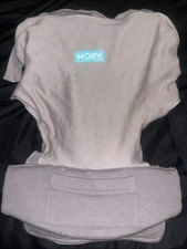 Moby Easy Wrap Baby Carrier Gray Soft Stretch Newborn Infant Sling Hands-Free