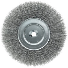 01238 10" Narrow Face Crimped Wire Wheel, 0.0104" Steel Fill, 3/4" Arbor Hole...