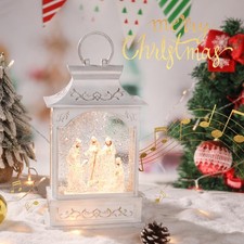 Christmas Lantern Nativity Snow Globe - Nativity Snow Globes Collectibles Mus...
