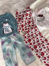 Lot of 5 Hello Kitty Pajamas Toddler Girls Size 12-18 Months