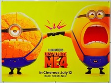 DESPICABLE ME 4 (2024) Original Cinema Quad Movie Poster - Minions, Steve Carell