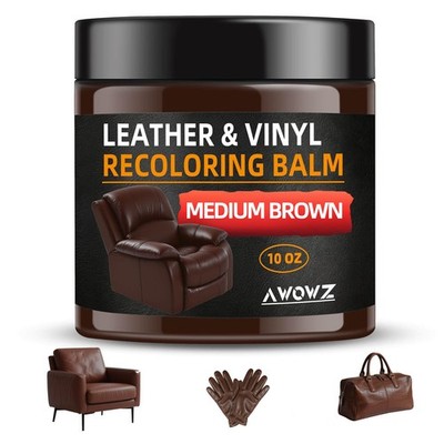 Leather Recoloring Balm - Scratch Repair & Color Restore Kit for Faded Leathe...