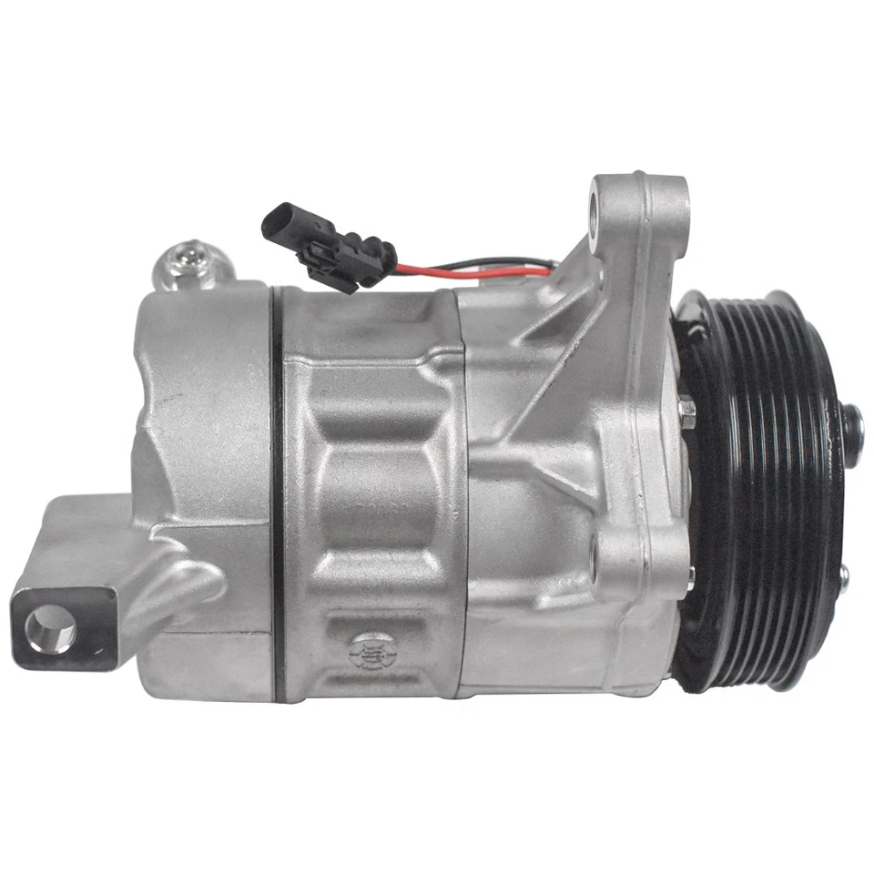 Compresor de aire acondicionado con polea de 6 ranuras para Chevy Traverse 2013-2022 GMC Acadia Buick Foto 2 de 4