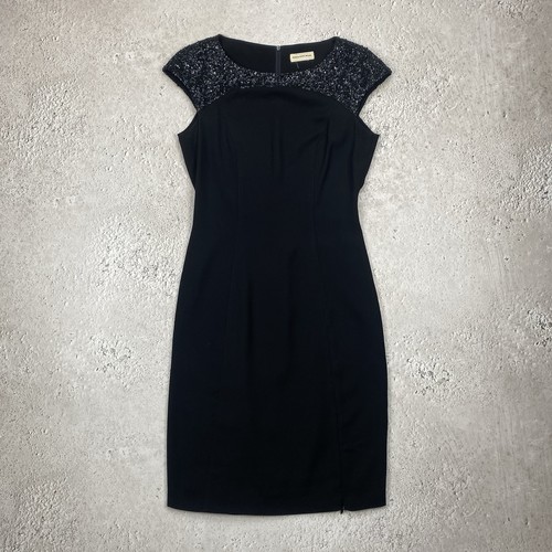 Mugler, Thierry Mugler abito donna vintage con paillettes nero senza maniche taglia S-M
