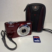 Nikon Coolpix L24 Red Y2K Digital Camera 14MP...