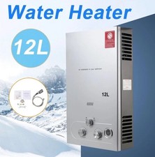 12L Hot Water Heater Boiler 3.2GPM LPG Propane Gas Instant Tankless Water Heater