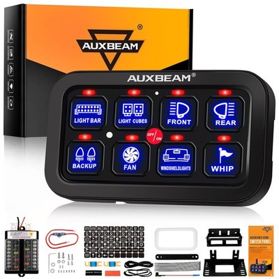 Auxbeam 8 Gang Switch Panel BB80 Universal Circuit Control