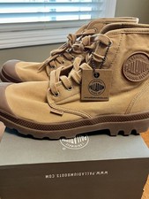 Palladium Mens Pampa Baggy Wax 02353-209 Woodlin Canvas Boots Brand New