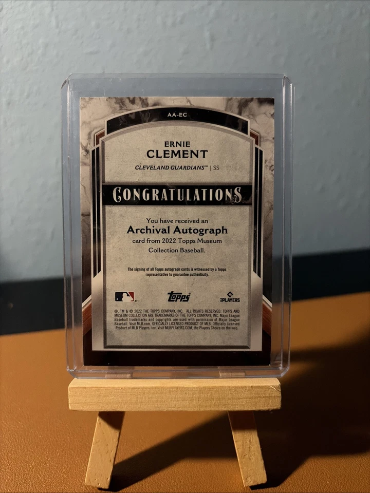 2022 Topps Museum Collection - Archival Autographs Ernie Clement /299 #AA-EC - Image 2 of 3