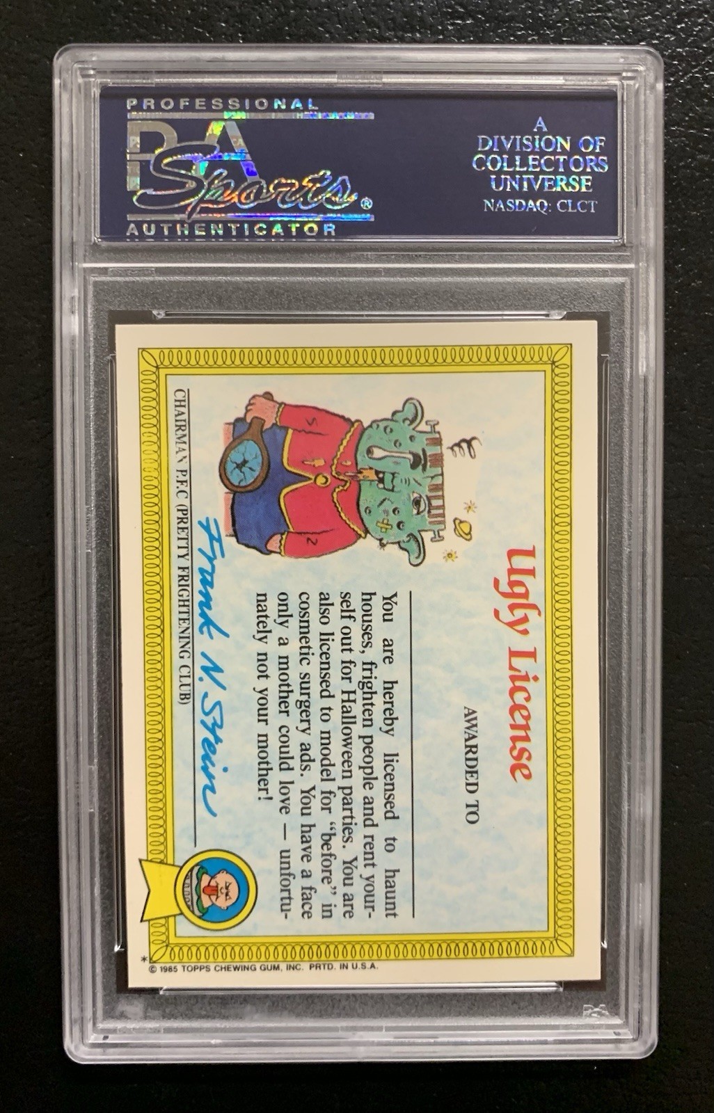 1985 Garbage Pail Kids Run Down Rhoda 31a PSA 10 GEM MINT-RARE GLOSSY CARD!! TWT view 2