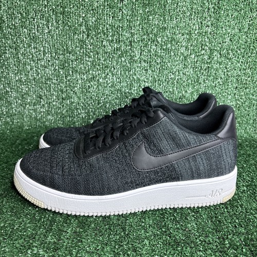 Nike Herren Air Force 1 Flyknit 2.0 Schwarz CI0051-001 Schnürschuhe Laufschuhe Größe 12 - Bild 3 von 12