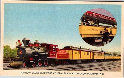 Postcard TRAIN SCENE Chicago Illinois IL m/09 AK5937