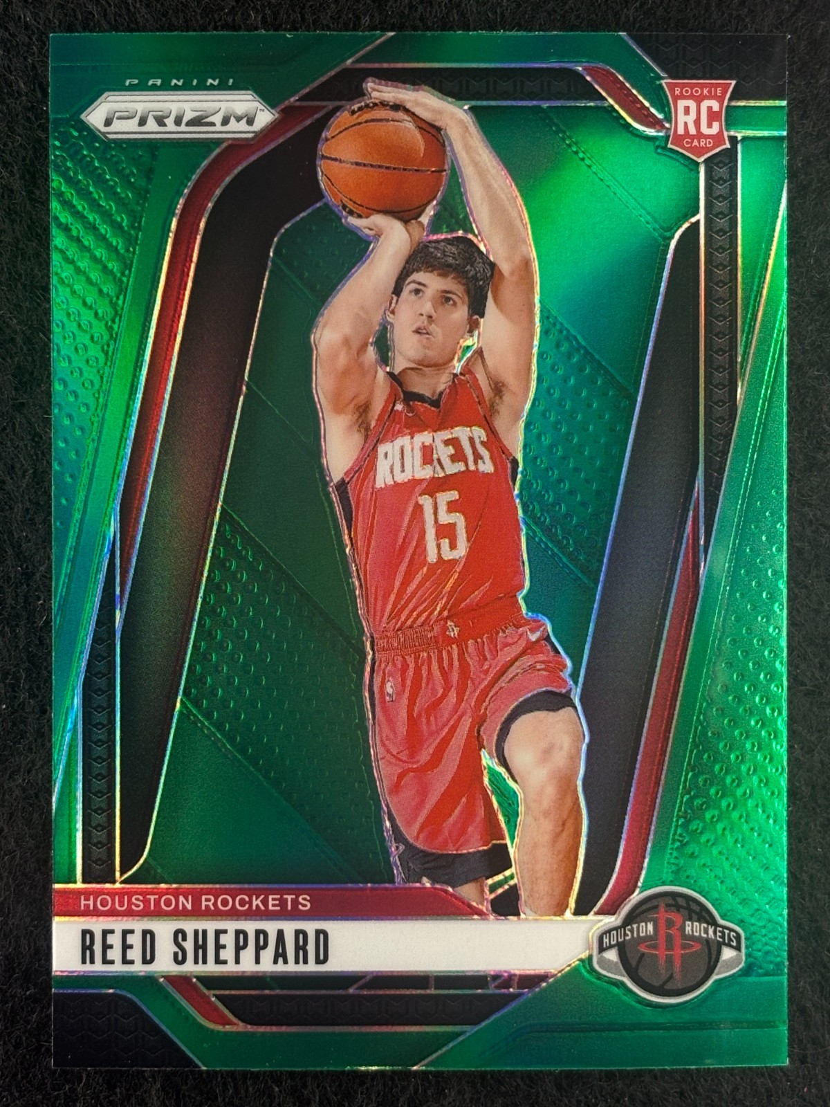 2024-25 Panini Prizm - Reed Sheppard #268 Green Wave Prizm (RC)