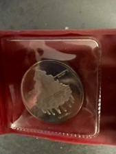 1977 Israel Hanukkah Coin IL10 Jerusalem Hanukkah Lamp BU in Original Case