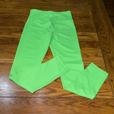 ZYIA Active High-Waisted Leggings - Size 4 - Bright Green