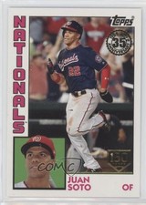 2019 Topps 1984 Topps Baseball 150th Anniversary 85/150 Juan Soto #T84-2 14ij