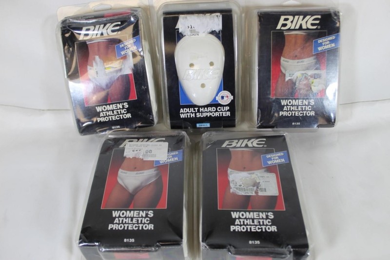BULK LOT of 5 Athletic Protectors Jock Straps Baseball Bike Men Women S M L