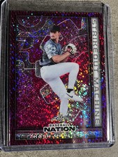 2025 Leaf Baseball Nation Kash Mayfield Pink Sparkle Padres SP RC /6