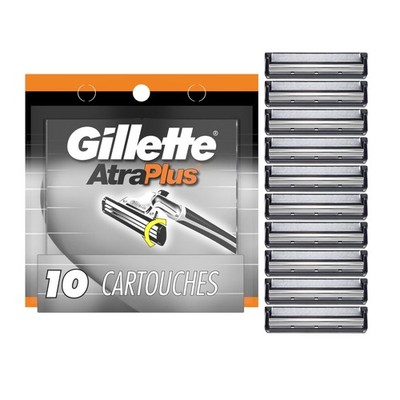 Gillette AltraPlus Mens Razor Blade Refills, 10 1 Count (Pack of 1), black 