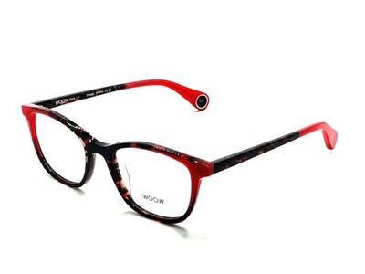 NEW AUTHENTIC WOOW Loop In' 2 Col 1007 Structured Red Tortoise Women 49mm 18 140