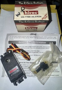 Hitec HS-77BB Ball Bearing  Low Profile Servo NOS NEW OLD STOCK