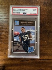 2016 Panini Donruss Michael Thomas RC Rookie Card PSA 9 MINT ?. rookie card picture