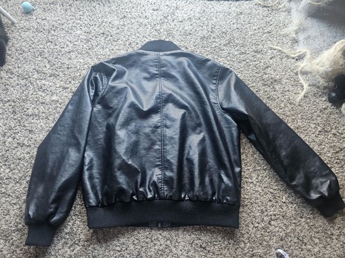 Emporio Armani Forever In Style Classic Grunge Black Bomber Jacket Sz Xl-XXL - Picture 10 of 14