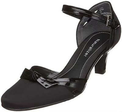 #ad Naturalizer Women#x27;s Arsey Ankle Strap Pump Black Fabric 9N $55.99