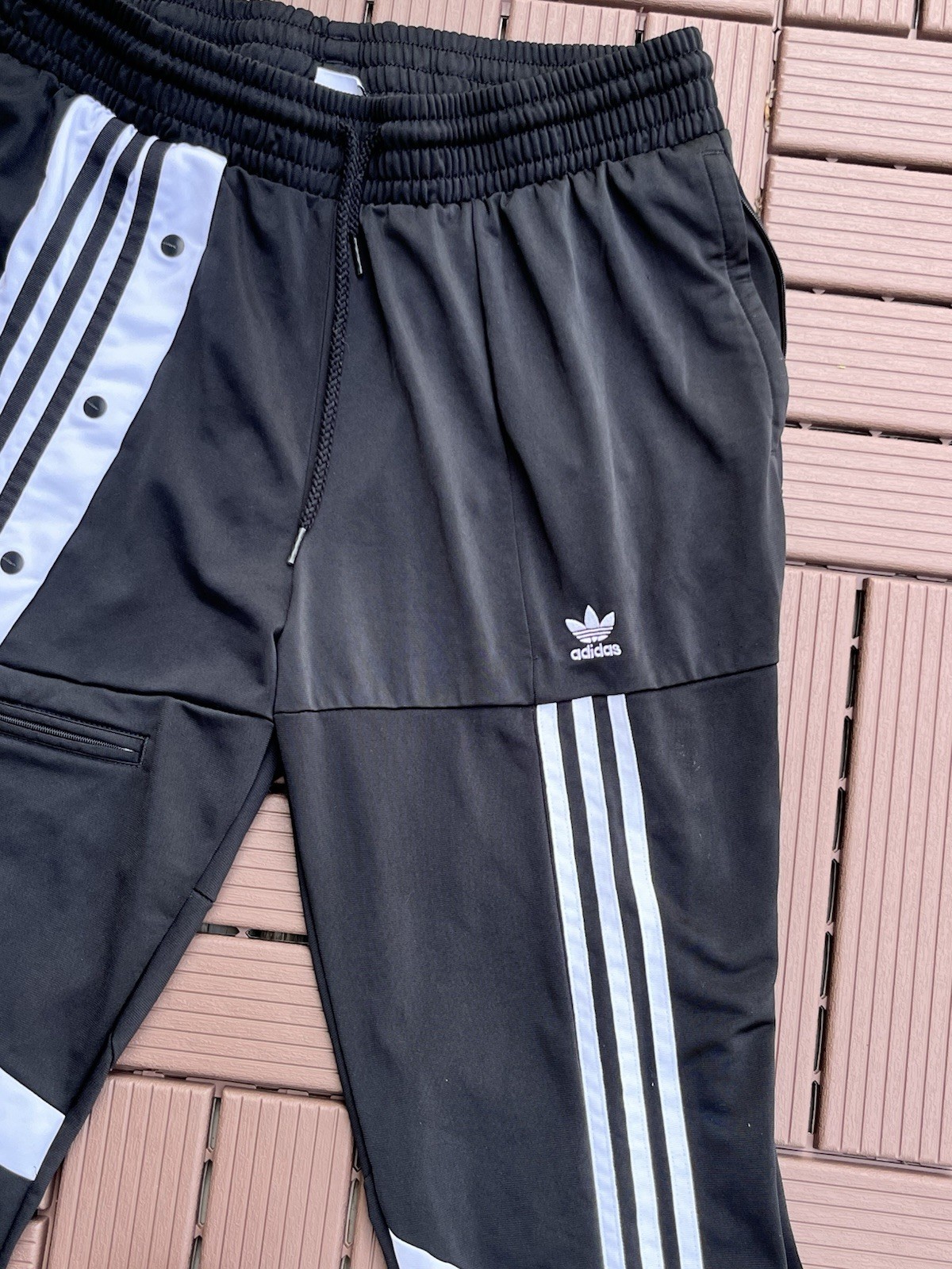Adidas X Danielle Cathari Deconstructed Women's Size 1X Track Pants Black White image 4
