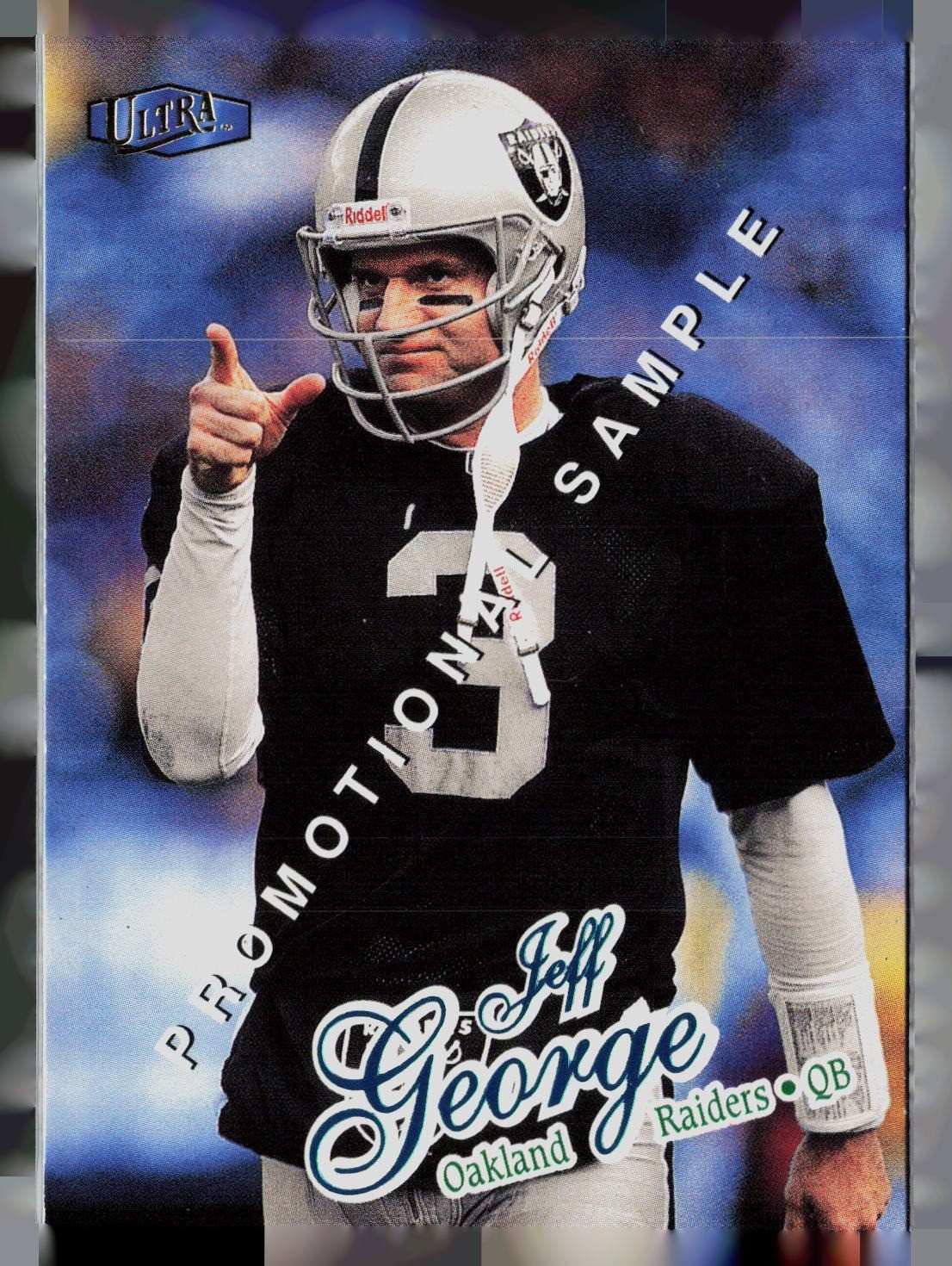 1998 Ultra #20 Jeff George PROMOTIONAL SAMPLE