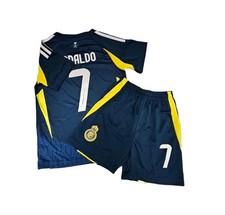 Youth Soccer Jersey 7 Uniform Set Breathable Soccer Football Training Outfits