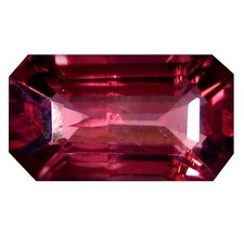 1.50 ct AAA Awe-inspiring Octagon 8 x 5 mm Pinkish Red Rhodolite Garnet