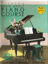 Alfred's Basic Adult Piano Course: Lesson Book Level Two Book  Audio CD 