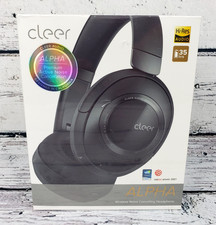 Cleer Audio Alpha Active Noise Cancelling Bluetooth Headphones Black -Sealed