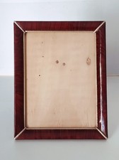 CVHOMEDECO Cornice In Legno Massello Rustico – Vetro HD, 10x10 Cm, Per Tavolo E Parete, Marrone