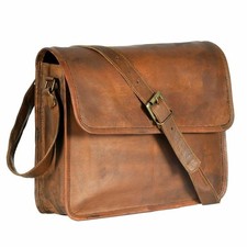 Bag Laptop Shoulder New Men's Brown Leather Satchel Messenger Genuine Vintage