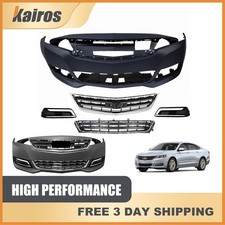 Front Bumper Grille Set With Foglight Cover Fits 2014-2020 Chevy Impala Front Bumper Grille Set With Foglight Cover Fits 2014-2020 Chevy Impala