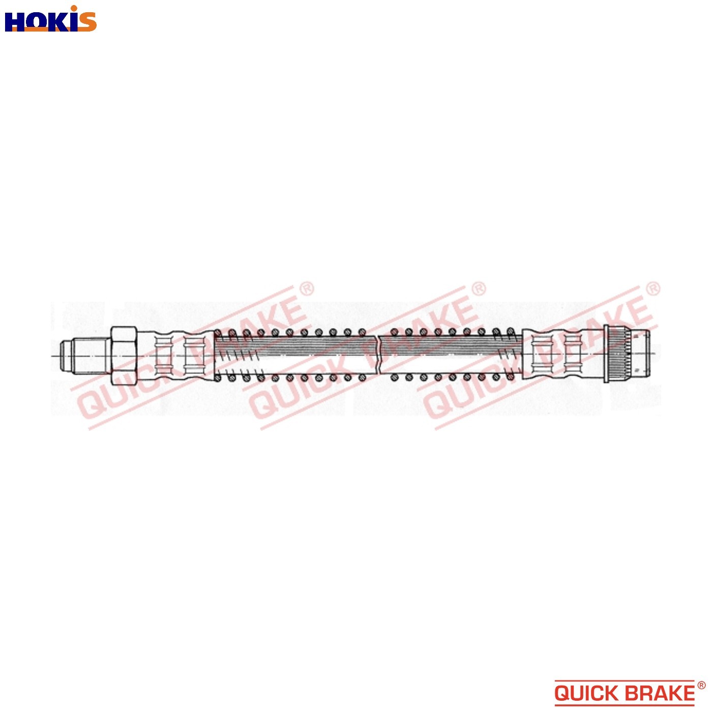 BRAKE HOSE 32.505 FOR PEUGEOT 106/Van/I/Hatchback CITROEN K5A /KDX /KDY 1.4L AX