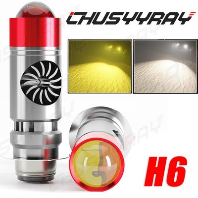P15D LED Headlights Lamps For Kawasaki Lakota KEF300A 300 1995-2000 2x H6M Bulbs