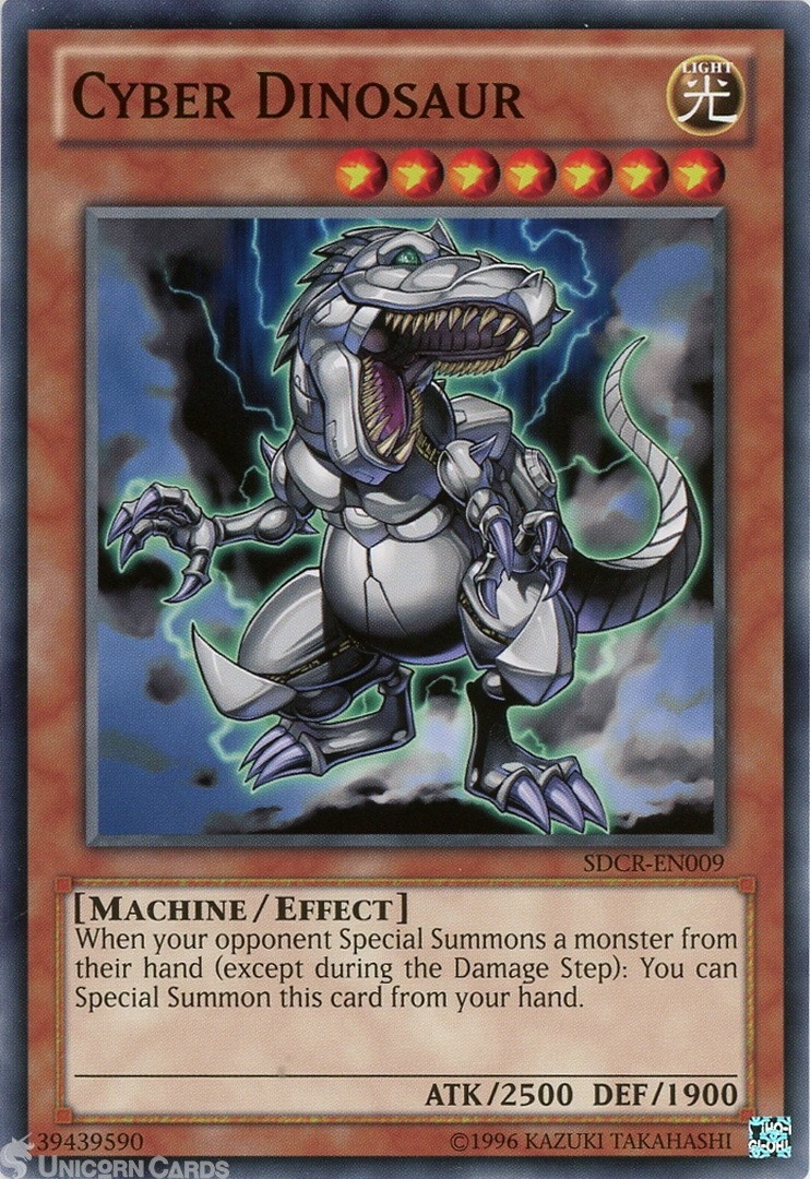 SDCR-EN009 Cyber Dinosaur UNL Edition Mint YuGiOh Card