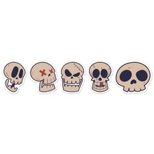 Funny Skulls - Vinyl Decal Sticker - Car Window Laptop - ebn11702