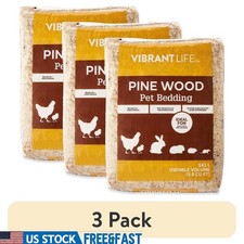 Pine Wood Pet Bedding Eco-Friendly Odor Control Small Animal Chicken Shavings US