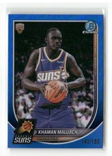2025-26 Bowman #BCV-10 Khaman Maluach Rookie Chrome Blue Refractor /150