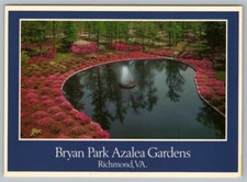 Postcard Bryan Park Azalea Gardens Richmond Virginia