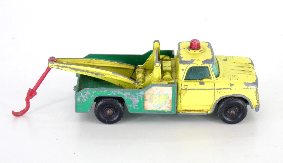 Camión Matchbox Dodge Wreck Lesney Verde Amarillo Nº13 Juguete Modelo De Colección Foto 4 de 4